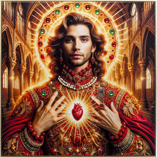 Framed Picture Saint Halo Man 100x100cm KARE MIAMI