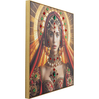 Framed Picture Saint Halo Lady 100x100cm KARE MIAMI