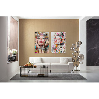 Artsy Portrait side glass painting 80x120cm - DEKOR