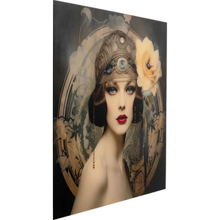 Glass Picture Muse Art Nouveau 100x100cm KARE MIAMI