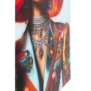 Glass Picture Muse Posh 100x100cm KARE MIAMI