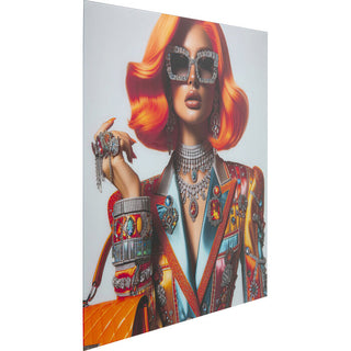 Glass Picture Muse Posh 100x100cm KARE MIAMI