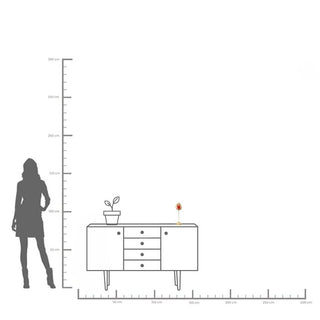 Deco Objekt Flaming Heart 31cm KARE MIAMI