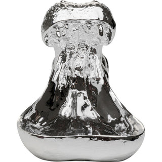Deco Figurine Hungry Hippo 17cm Silver KARE MIAMI