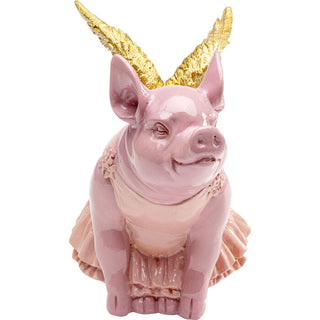 Money Box Flying Pig Pink 15cm KARE MIAMI