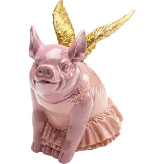 Money Box Flying Pig Pink 15cm KARE MIAMI