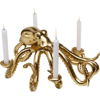 Candle Holder Octopus Gold 49cm KARE MIAMI