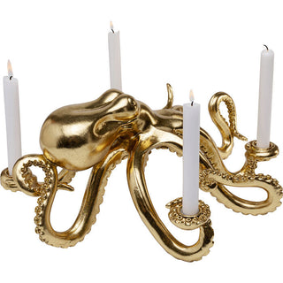 Candle Holder Octopus Gold 49cm KARE MIAMI
