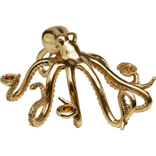 Candle Holder Octopus Gold 49cm KARE MIAMI
