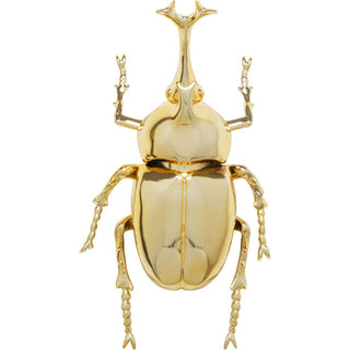Wall Decoration Stag Beetle Gold 41cm KARE MIAMI