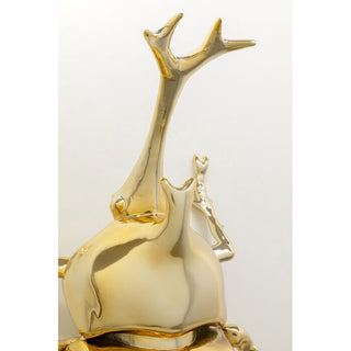 Wall Decoration Stag Beetle Gold 41cm KARE MIAMI