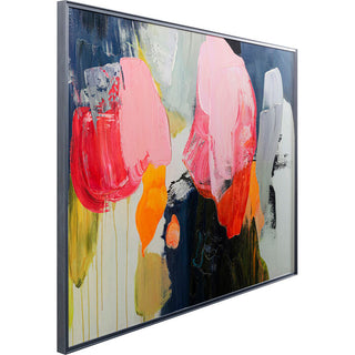 Framed Picture Abstract High Gloss Pink 160x120cm KARE MIAMI