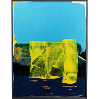 Framed Picture Abstract High Gloss Blue 120x160cm KARE MIAMI