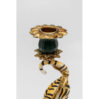 Candle Holder Elegant Tiger 33cm KARE MIAMI