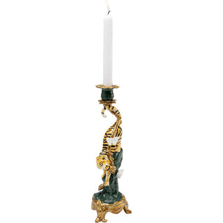Candle Holder Elegant Tiger 33cm KARE MIAMI