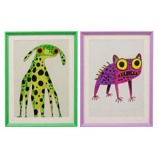 Framed Picture Fantasy Pet 32x42cm (2/Set) KARE MIAMI