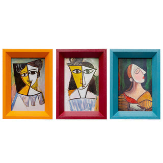 Framed Picture Portrait Cubism 13x18cm (3/Set) KARE MIAMI