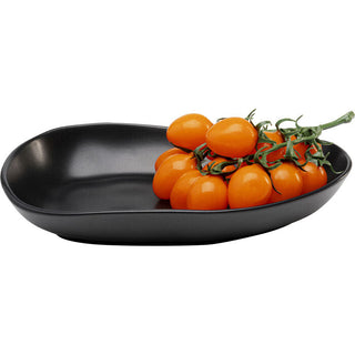Plate Organic Black 25cm KARE MIAMI