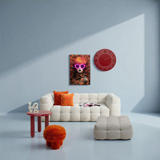 Framed Picture LED Fancy Red Lady 75x55cm KARE MIAMI