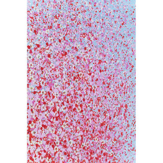 Canvas Picture Flower Boat Blue Pink 30x40cm KARE MIAMI