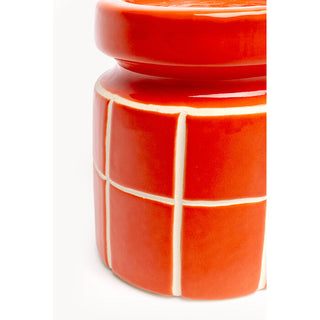 Candle Holder Bliss Tile Orange 14cm KARE MIAMI