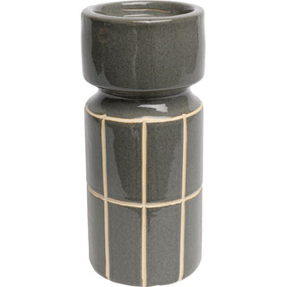 Candle Holder Bliss Tile Grey 25cm KARE MIAMI