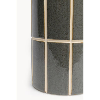Candle Holder Bliss Tile Grey 25cm KARE MIAMI
