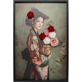 Canvas Picture Kimono Girl 84x124cm KARE MIAMI