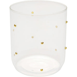 Tumbler Glam Dots Gold 9cm KARE MIAMI