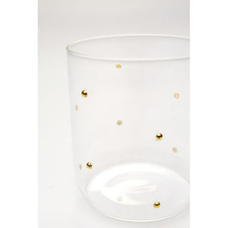 Tumbler Glam Dots Gold 9cm KARE MIAMI