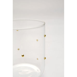 Tumbler Glam Dots Gold 9cm KARE MIAMI
