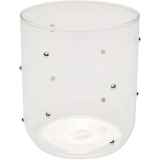 Tumbler Glam Dots Silver 9cm KARE MIAMI
