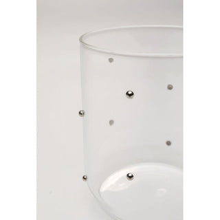 Tumbler Glam Dots Silver 9cm KARE MIAMI