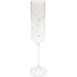 Champagne Glass Glam Dots 25cm KARE MIAMI