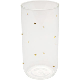 Tumbler Glam Dots Gold 14cm KARE MIAMI