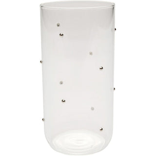 Tumbler Glam Dots Silver 14cm KARE MIAMI