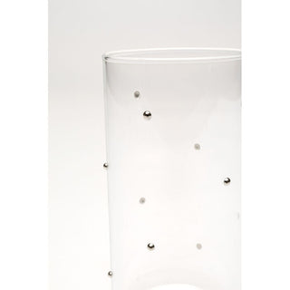 Tumbler Glam Dots Silver 14cm KARE MIAMI