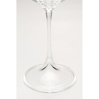 White Wine Glass Glam Dots Silver 22cm KARE MIAMI