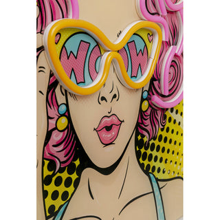 Glass Picture Beauty LED 39x39cm KARE MIAMI