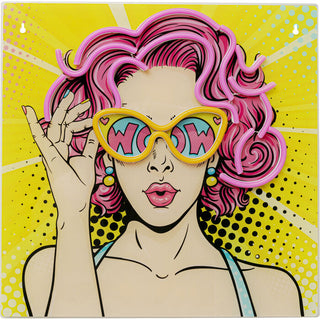 Glass Picture Beauty LED 39x39cm KARE MIAMI