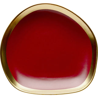 Plate Vibrations Red Ø27cm KARE MIAMI