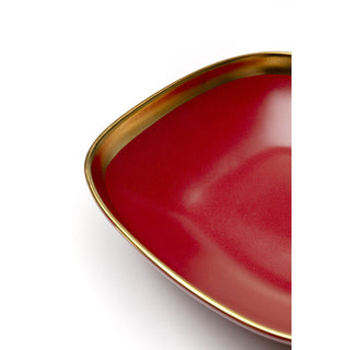 Plate Deep Vibrations Red Ø19cm KARE MIAMI