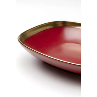 Plate Deep Vibrations Red Ø19cm KARE MIAMI