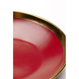 Plate Deep Vibrations Red Ø19cm KARE MIAMI