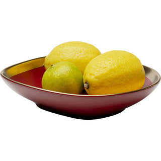 Plate Deep Vibrations Red Ø19cm KARE MIAMI