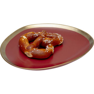 Plate Deep Vibrations Red Ø19cm KARE MIAMI