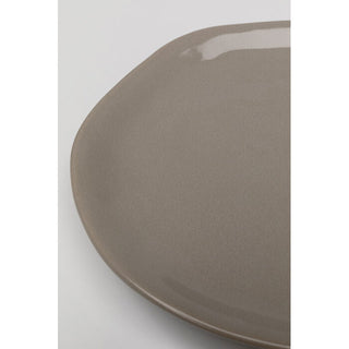 Plate Organic Grey Ø20cm KARE MIAMI