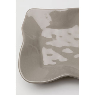 Serving Plate Organic Grey 17x26cm KARE MIAMI