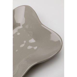 Serving Plate Organic Grey 17x26cm KARE MIAMI