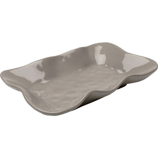Serving Plate Organic Grey 17x26cm KARE MIAMI